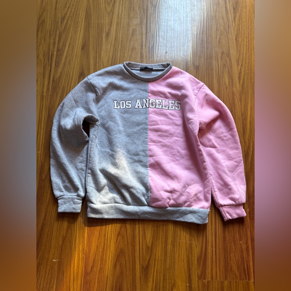 Los Angeles Pink and Gray women’s size small Sweater